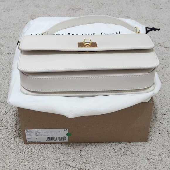 Golden Goose Gioia Bag in butter-colored boarded leather with gold details - Picture 6 of 11